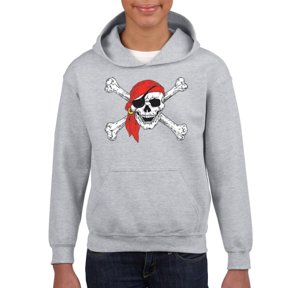 IWPF - Big Boys Hoodies and Sweatshirts - Jolly Roger Skull & Crossbones
