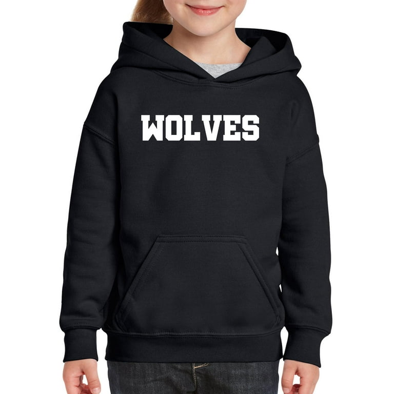 IWPF Big Boys Hoodies and Sweatshirts Wolves Walmart
