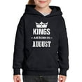 thumbnail image 1 of IWPF - Big Boys Hoodies and Sweatshirts - Birthday Gift Kings Are Born In August, 1 of 5