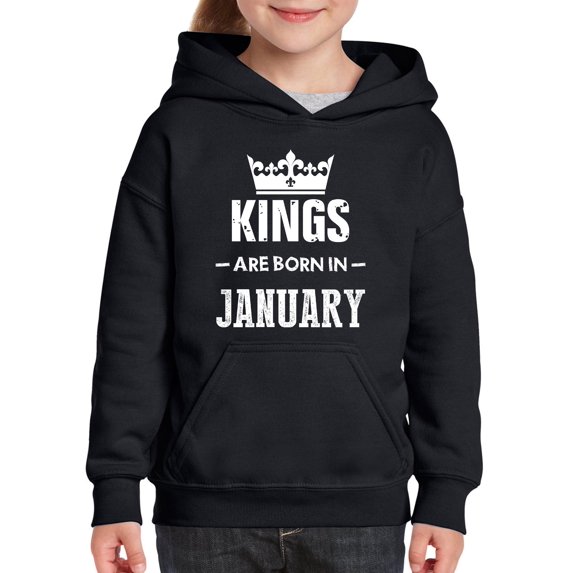 IWPF - Big Boys Hoodies and Sweatshirts - Birthday Gift Kings Are Born In January