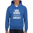 thumbnail image 1 of IWPF - Big Boys Hoodies and Sweatshirts - Birthday Gift Kings Are Born In January, 1 of 5