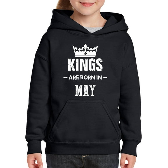 IWPF - Big Boys Hoodies and Sweatshirts - Birthday Gift Kings are Born in May