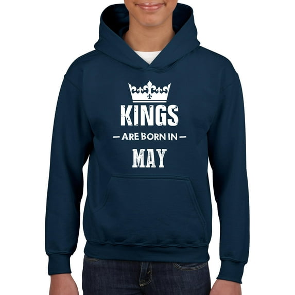 IWPF - Big Boys Hoodies and Sweatshirts - Birthday Gift Kings are Born in May