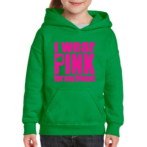 IWPF - Big Boys Hoodies and Sweatshirts, up to Big Boys Size 24 - I Wear Pink For My Friend