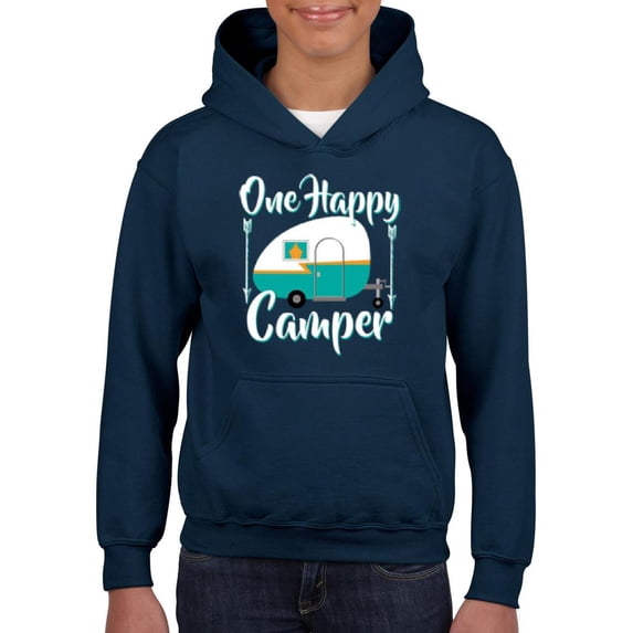 IWPF - Big Boys Hoodies and Sweatshirts, up to Big Boys Size 24 - ONE HAPPY CAMPER
