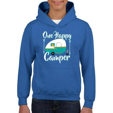 IWPF - Big Boys Hoodies and Sweatshirts, up to Big Boys Size 24 - ONE HAPPY CAMPER