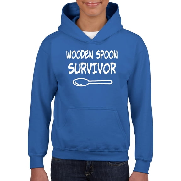 IWPF - Big Boys Hoodies and Sweatshirts, up to Big Boys Size 24 - Wooden Spoon Survivor