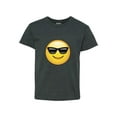 thumbnail image 1 of IWPF - Big Boys T-Shirts and Tank Tops - Emoji with Sunglasses, 1 of 5