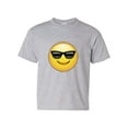 thumbnail image 1 of IWPF - Big Boys T-Shirts and Tank Tops - Emoji with Sunglasses, 1 of 5