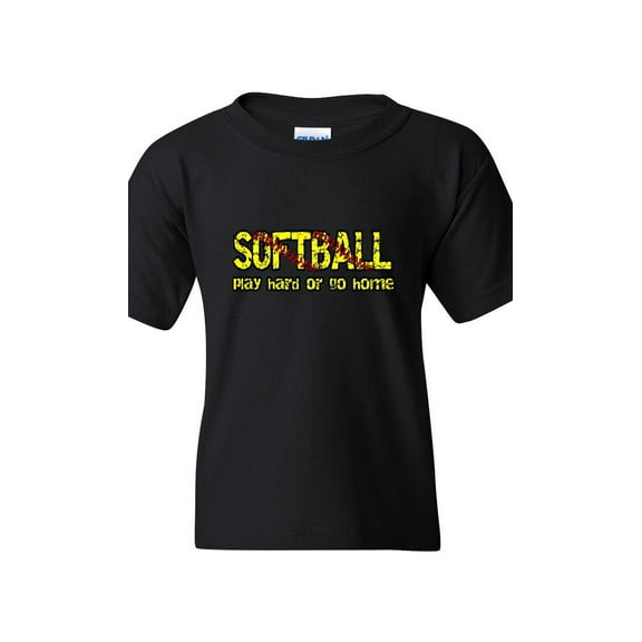 IWPF - Big Boys T-Shirts and Tank Tops - Softball Play Hard or Go Home