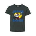 thumbnail image 1 of IWPF - Big Boys T-Shirts and Tank Tops, up to Big Boys Size 24 - Jesus Saves Hockey Goalie, 1 of 5