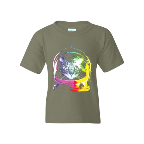 IWPF - Big Boys T-Shirts and Tank Tops, up to Big Boys Size 24 - Space Cat