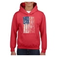 thumbnail image 1 of IWPF - Big Girls Hoodies and Sweatshirts - American Flag 4th of July, 1 of 5