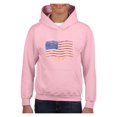 thumbnail image 1 of IWPF - Big Girls Hoodies and Sweatshirts - American Flag USA in Gold, 1 of 5