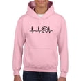 thumbnail image 1 of IWPF - Big Girls Hoodies and Sweatshirts - Basketball Heartbeat, 1 of 5