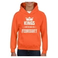 thumbnail image 1 of IWPF - Big Girls Hoodies and Sweatshirts - Birthday Gift Kings Are Born In February, 1 of 5
