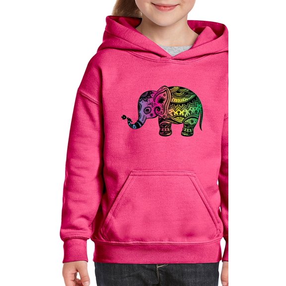 IWPF - Big Girls Hoodies and Sweatshirts - Elephant