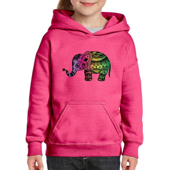 IWPF - Big Girls Hoodies and Sweatshirts - Elephant