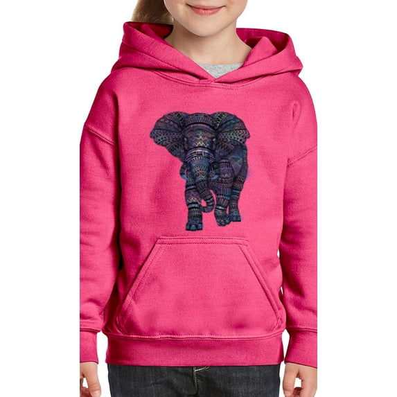 IWPF - Big Girls Hoodies and Sweatshirts - Elephant