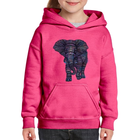 IWPF - Big Girls Hoodies and Sweatshirts - Elephant