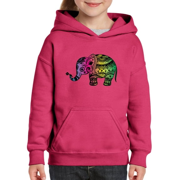 IWPF - Big Girls Hoodies and Sweatshirts - Elephant