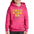 thumbnail image 1 of IWPF - Big Girls Hoodies and Sweatshirts - Emoji Entourage, 1 of 5