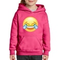thumbnail image 1 of IWPF - Big Girls Hoodies and Sweatshirts - Emoji Laughing Tears, 1 of 5
