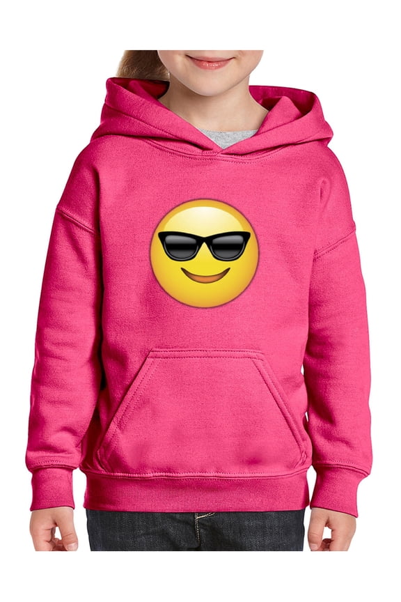 - Big Girls Hoodies and Sweatshirts, up to Big Girls Size 24 - Emoji with Sunglasses