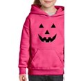 thumbnail image 1 of IWPF - Big Girls Hoodies and Sweatshirts - Halloween Costume Pumpkin Face, 1 of 5