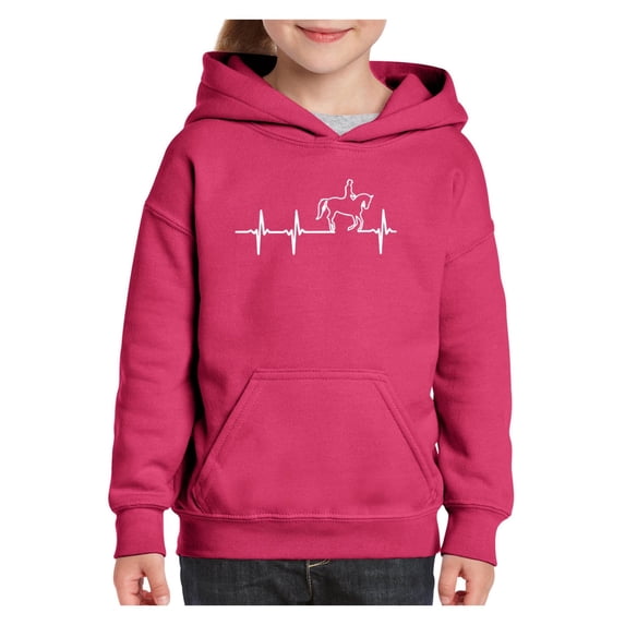 IWPF - Big Girls Hoodies and Sweatshirts - Heartbeat Horses