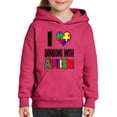 thumbnail image 1 of IWPF - Big Girls Hoodies and Sweatshirts - I Love Someone With Autism, 1 of 5