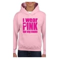 thumbnail image 1 of IWPF - Big Girls Hoodies and Sweatshirts - I Wear Pink For My Mom, 1 of 5