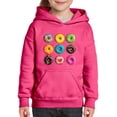 thumbnail image 1 of IWPF - Big Girls Hoodies and Sweatshirts - Love Food Donuts Doughnuts, 1 of 5
