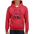 thumbnail image 1 of IWPF - Big Girls Hoodies and Sweatshirts - Meow Cute Cat Kitty, 1 of 5