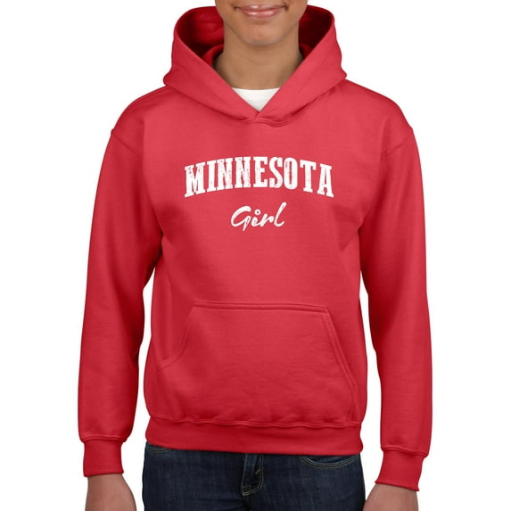 IWPF - Big Girls Hoodies and Sweatshirts - Minnesota Girl
