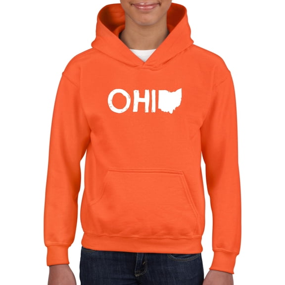 IWPF - Big Girls Hoodies and Sweatshirts - Ohio Map