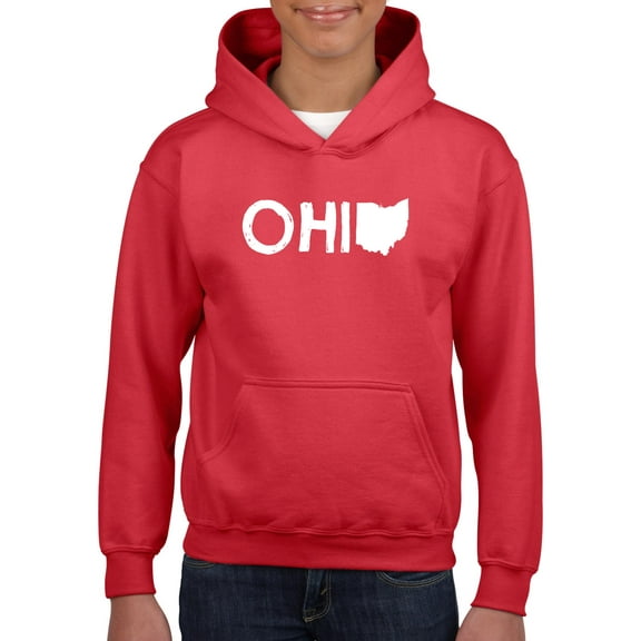 IWPF - Big Girls Hoodies and Sweatshirts - Ohio Map