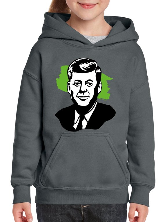 IWPF - Big Girls Hoodies and Sweatshirts - President John F. Kennedy