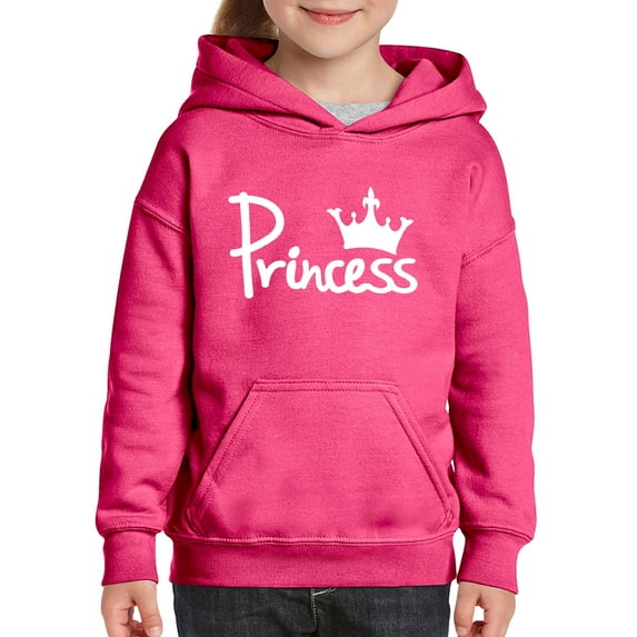 IWPF - Big Girls Hoodies and Sweatshirts - Princess Crown