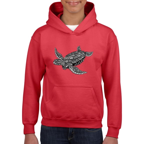 IWPF - Big Girls Hoodies and Sweatshirts - Sea Turtle Hawaii