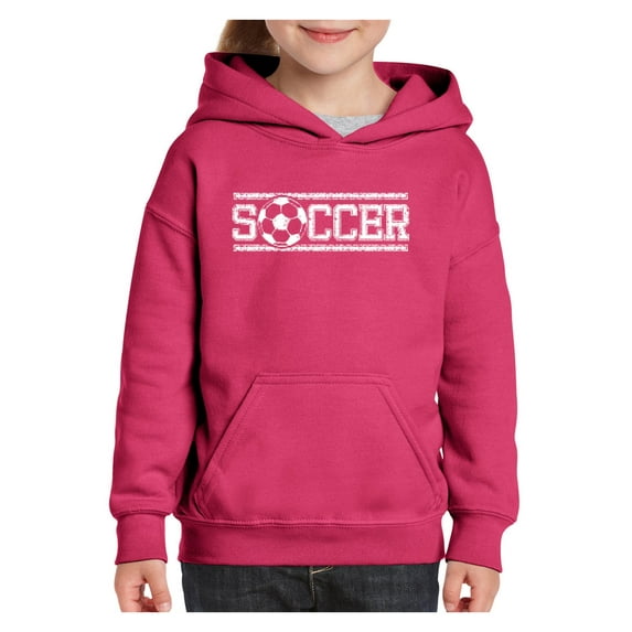 IWPF - Big Girls Hoodies and Sweatshirts - Soccer With Ball