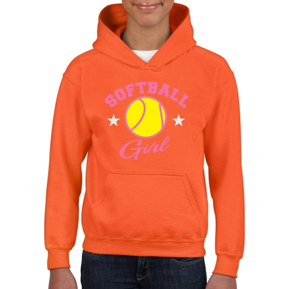 IWPF - Big Girls Hoodies and Sweatshirts - Softball Girl