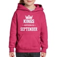 thumbnail image 1 of IWPF - Big Girls Hoodies and Sweatshirts - Birthday Gift Kings Are Born In September, 1 of 5