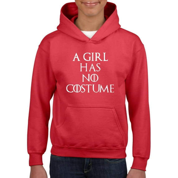 IWPF - Big Girls Hoodies and Sweatshirts - Halloween Costume This Girl Has No Costume