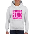 thumbnail image 1 of IWPF - Big Girls Hoodies and Sweatshirts, up to Big Girls Size 24 - I Wear Pink For My Friend, 1 of 5