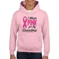 thumbnail image 1 of IWPF - Big Girls Hoodies and Sweatshirts, up to Big Girls Size 24 - I Wear Pink For My Grandma, 1 of 5