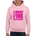 thumbnail image 1 of IWPF - Big Girls Hoodies and Sweatshirts, up to Big Girls Size 24 - I Wear Pink For My Sister, 1 of 5