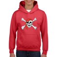 thumbnail image 1 of IWPF - Big Girls Hoodies and Sweatshirts, up to Big Girls Size 24 - Jolly Roger Skull & Crossbones, 1 of 5