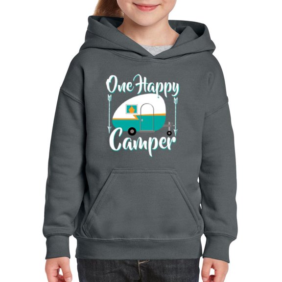 IWPF - Big Girls Hoodies and Sweatshirts, up to Big Girls Size 24 - ONE HAPPY CAMPER