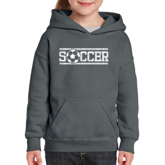 IWPF - Big Girls Hoodies and Sweatshirts, up to Big Girls Size 24 - Soccer With Ball